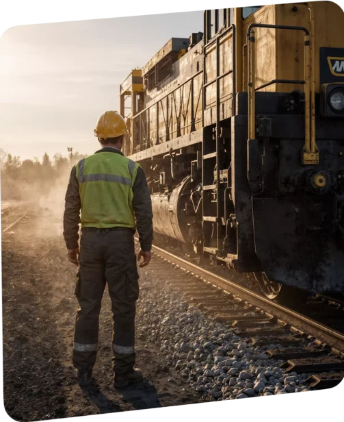 Agent train travaux